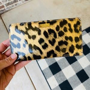 •SOLD• kate spade leopard stacy wallet